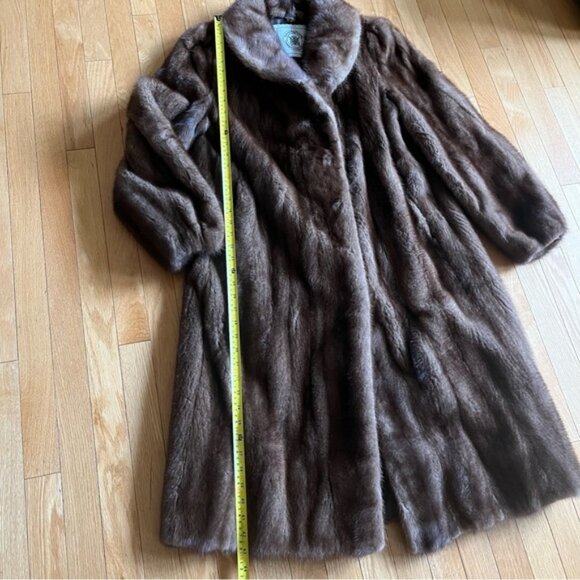 Hudsons Bay Company Brown Fur Coat Jacket - Picture 9 of 10